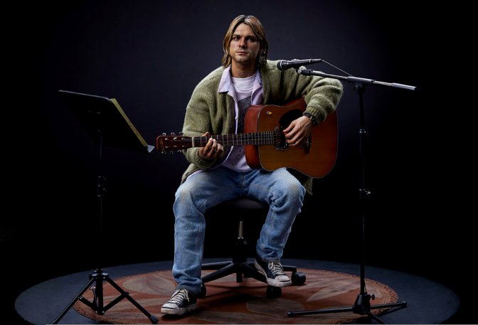 Kurt Cobain Hyper Realistic Collectible Figure - Image