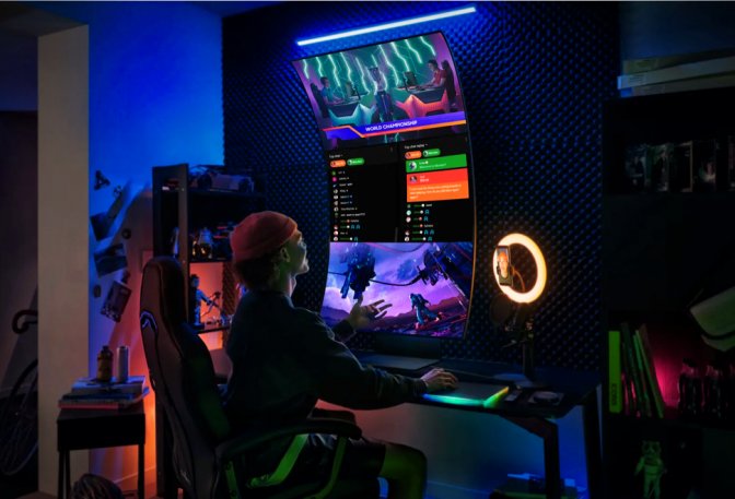 Samsung 55-Inch Odyssey Ark Monitor - Image