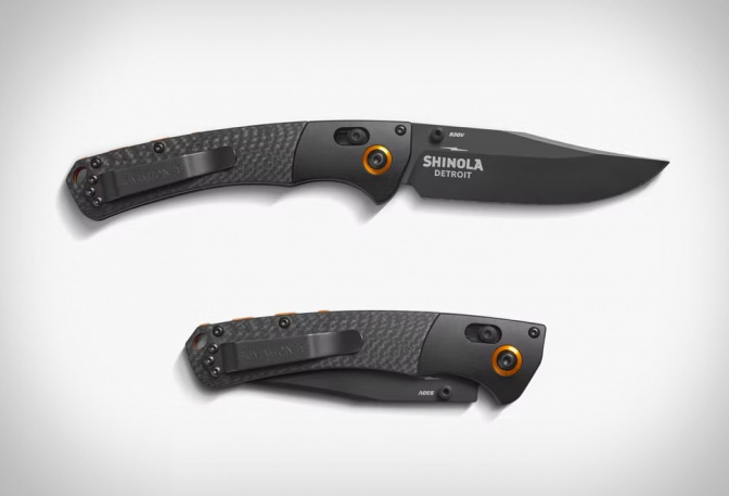 Shinola x Benchmade Carbon Fiber Pocketknife - Image