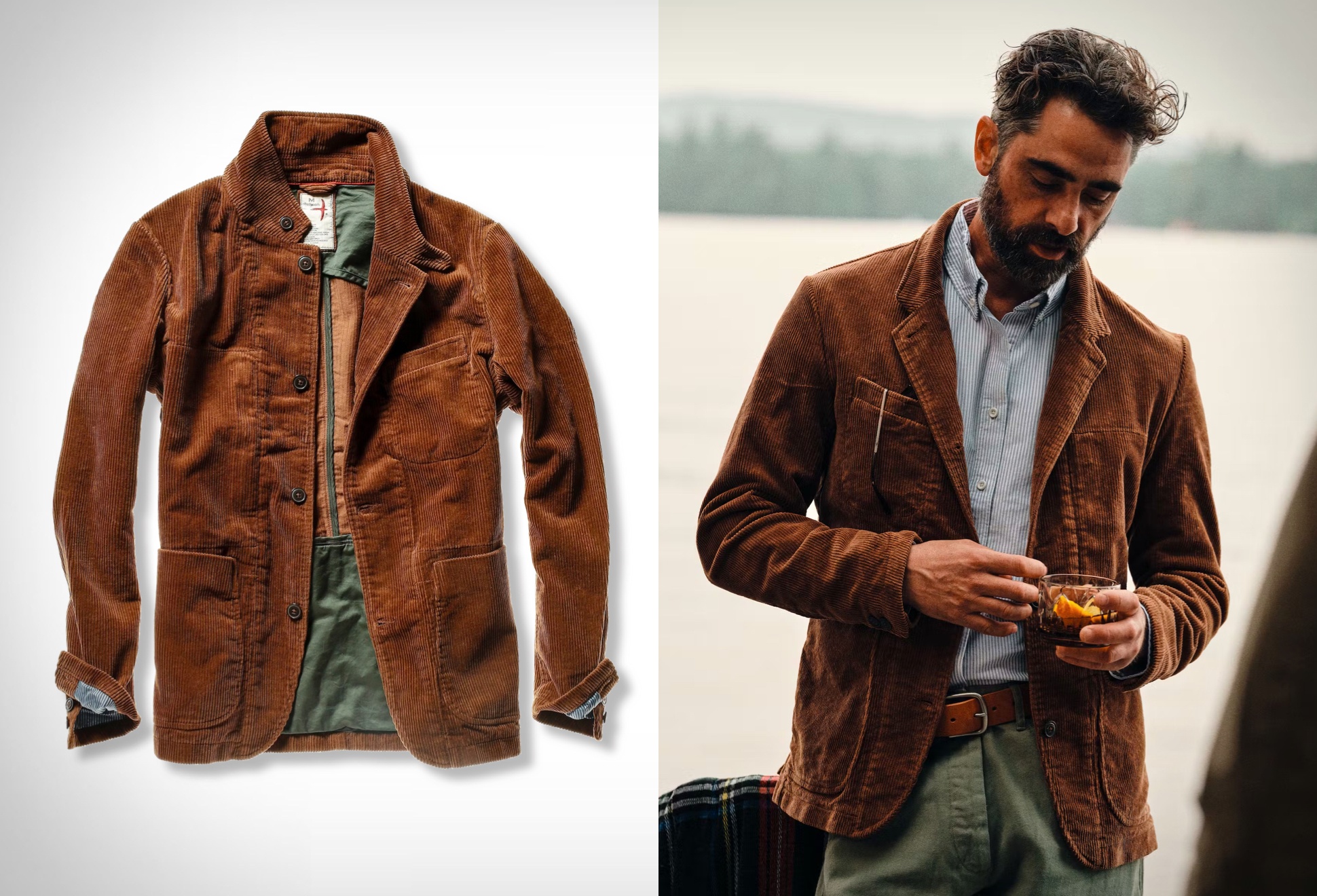 Relwen Corduroy Trap Blazer | Image