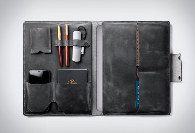 ROARCRAFT LEATHER MACBOOK ORGANIZER - Image