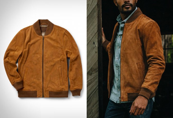 TAYLOR STITCH SIERRA SUEDE BOMBER JACKET - Image
