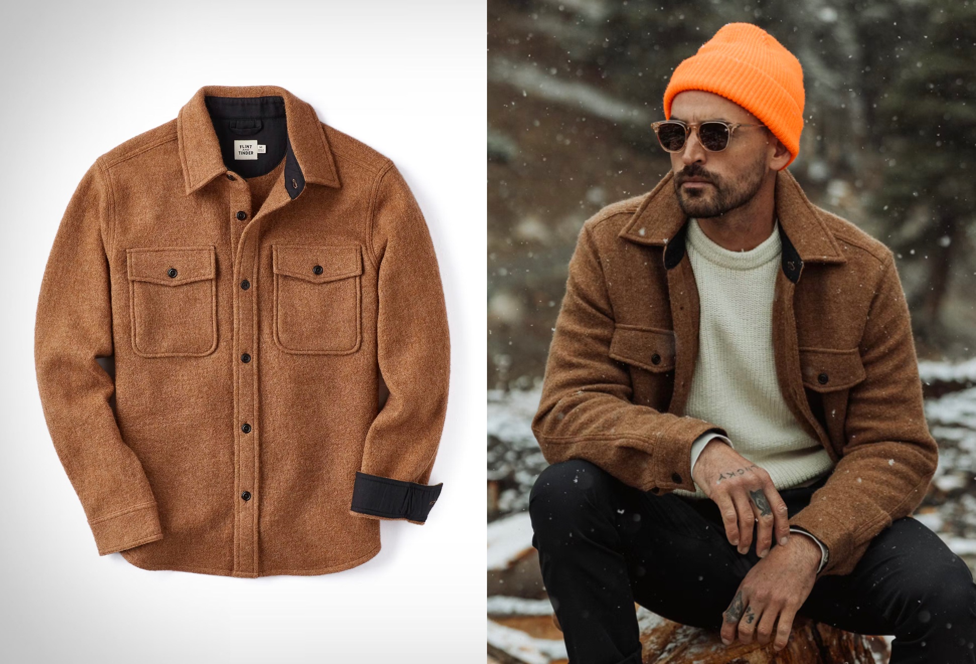Flint And Tinder Wool Shirt Jacket | Image
