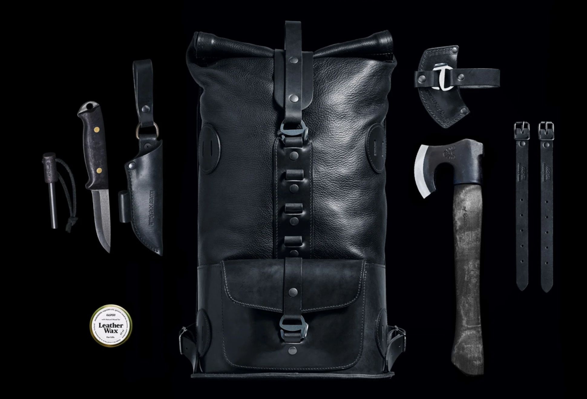 Kasperi Fold Top Leather Backpack | Image