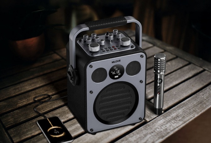 MLOVE Portable Karaoke Machine - Image