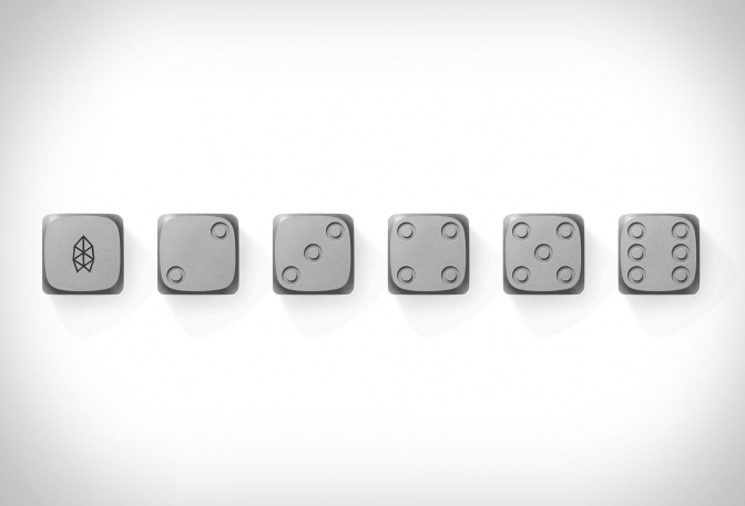 The James Brand Titanium Dice Set - Image