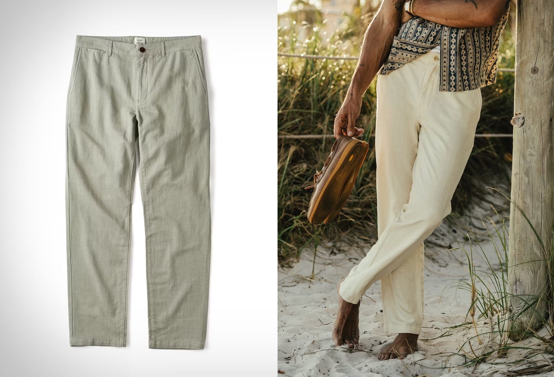 Flint and Tinder Cotton Linen Chino
