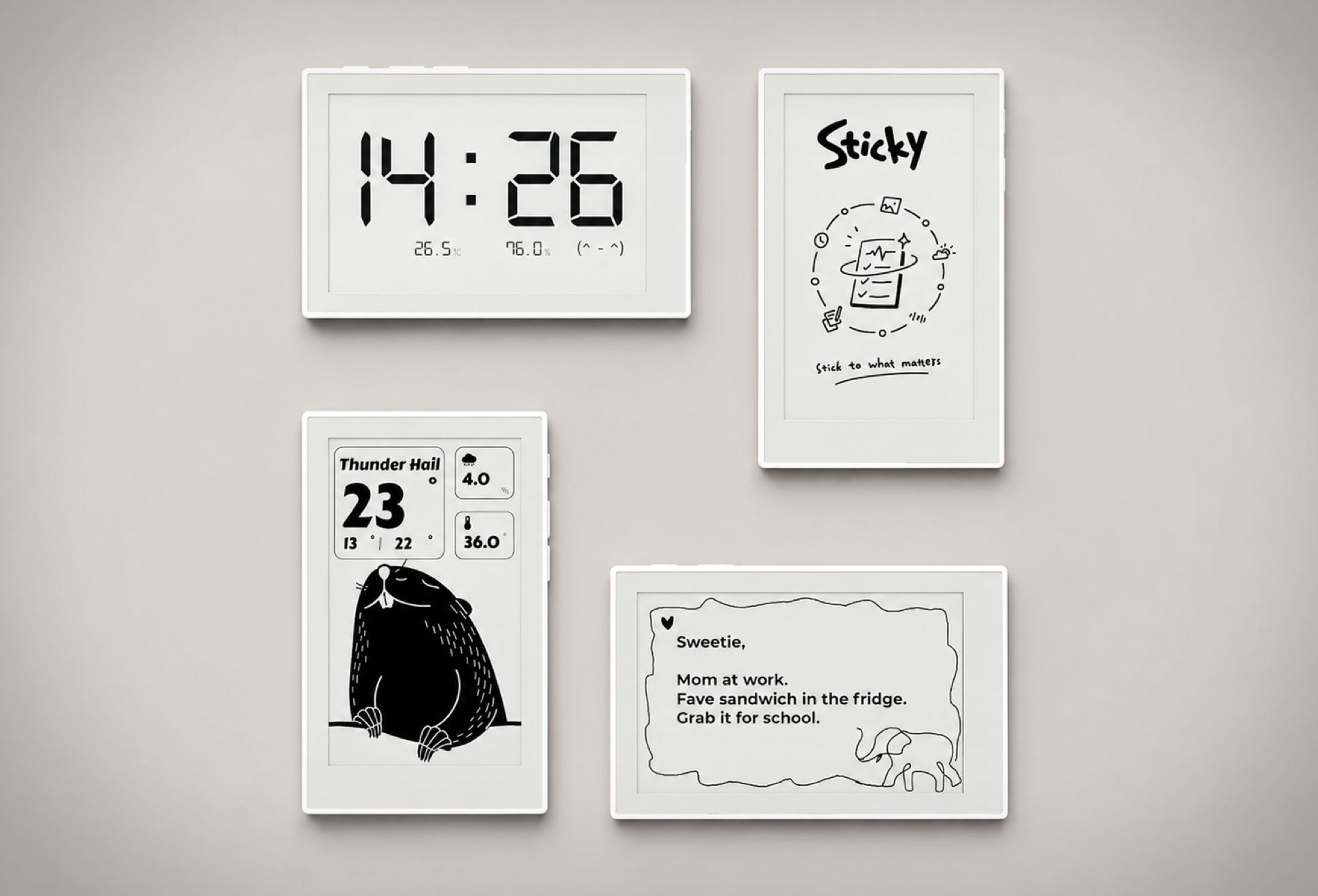 Sticky Mgnetic ePaper Display | Image