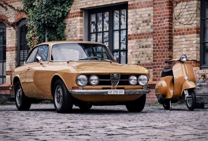 1968 Alfa Romeo Gtv & 1967 Vespa | Image