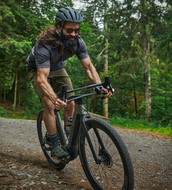 Canyon Grail On Electric Gravel Bike