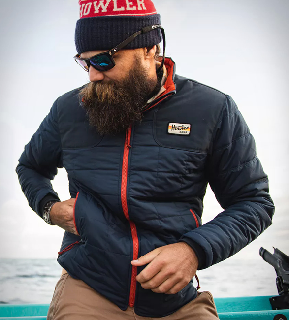 Howler brothers merlin jacket deep water blue 2025
