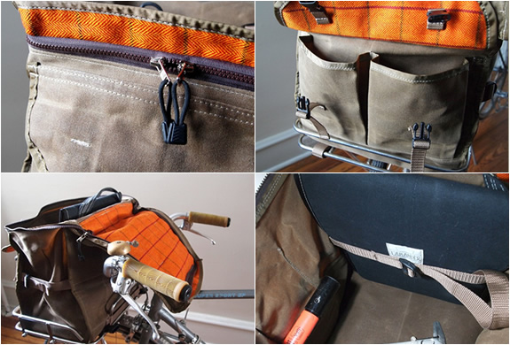 Waxed Porteur Rack Pack | By Laplander Bags