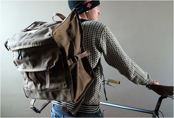 Waxed Porteur Rack Pack | By Laplander Bags